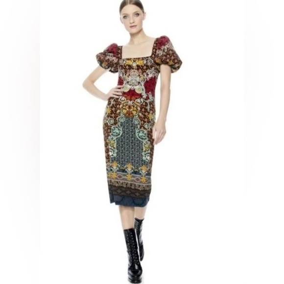 Alice and Olivia Lexia Bodycon Bold Dress Size 2 - Picture 10 of 12